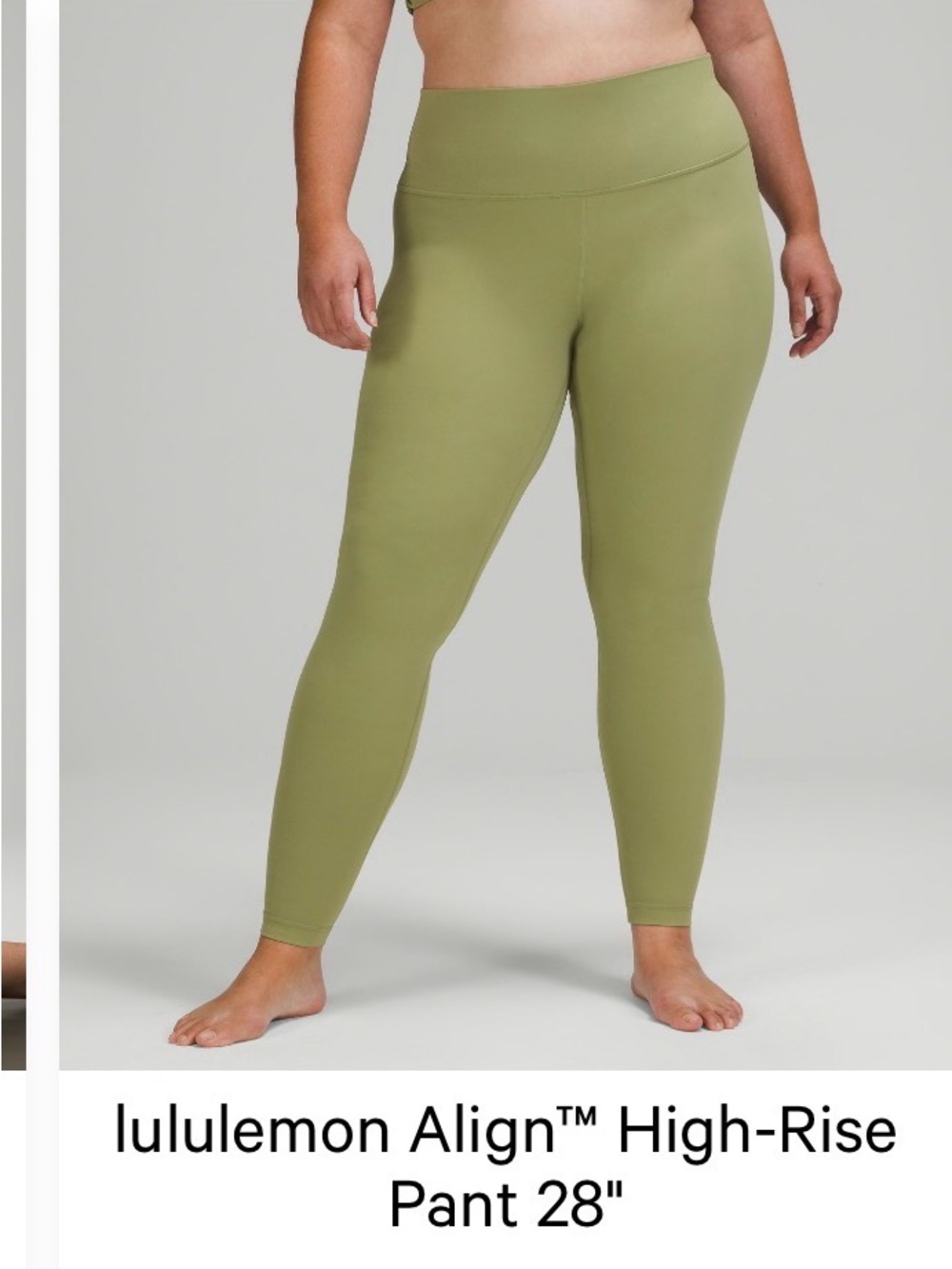 Lululemon Align High-Rise Leggings 28” in Rosemary Green